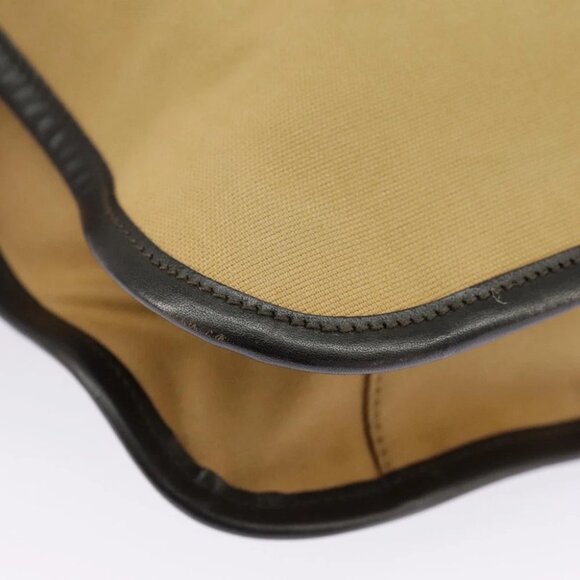 GUCCI Web Sherry Line Shoulder Bag Canvas Beige Silver - Picture 8 of 14